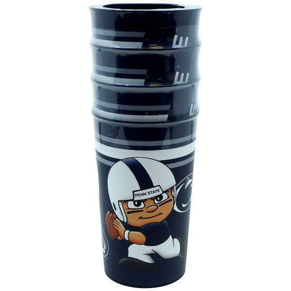 plastic cups 4 pack Penn State football player and Athletic Logo view 2